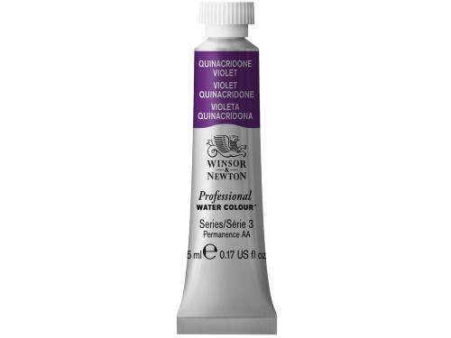 Watercolor paint Professional Watercolour - Winsor & Newton - Quinacridone Violet, 5 ml