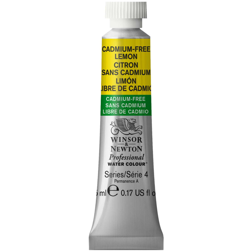 Farba akwarelowa Professional Watercolour - Winsor & Newton - Cadmium Free Lemon, 5 ml
