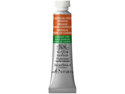 Watercolor paint Professional Watercolour - Winsor & Newton - Cadmium Free Orange, 5 ml