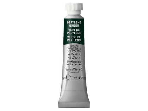 Watercolor paint Professional Watercolour - Winsor & Newton - Perylene Green, 5 ml