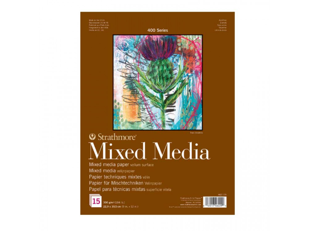 Blok uniwersalny Mixed Media 23 x 31 cm - Strathmore - 300 g, 15 arkuszy