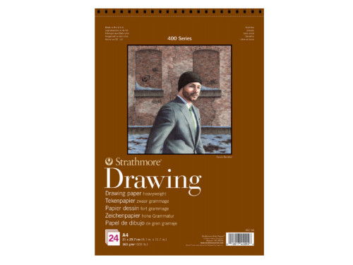 Drawing paper A4 - Strathmore - 163 g, 24 sheets