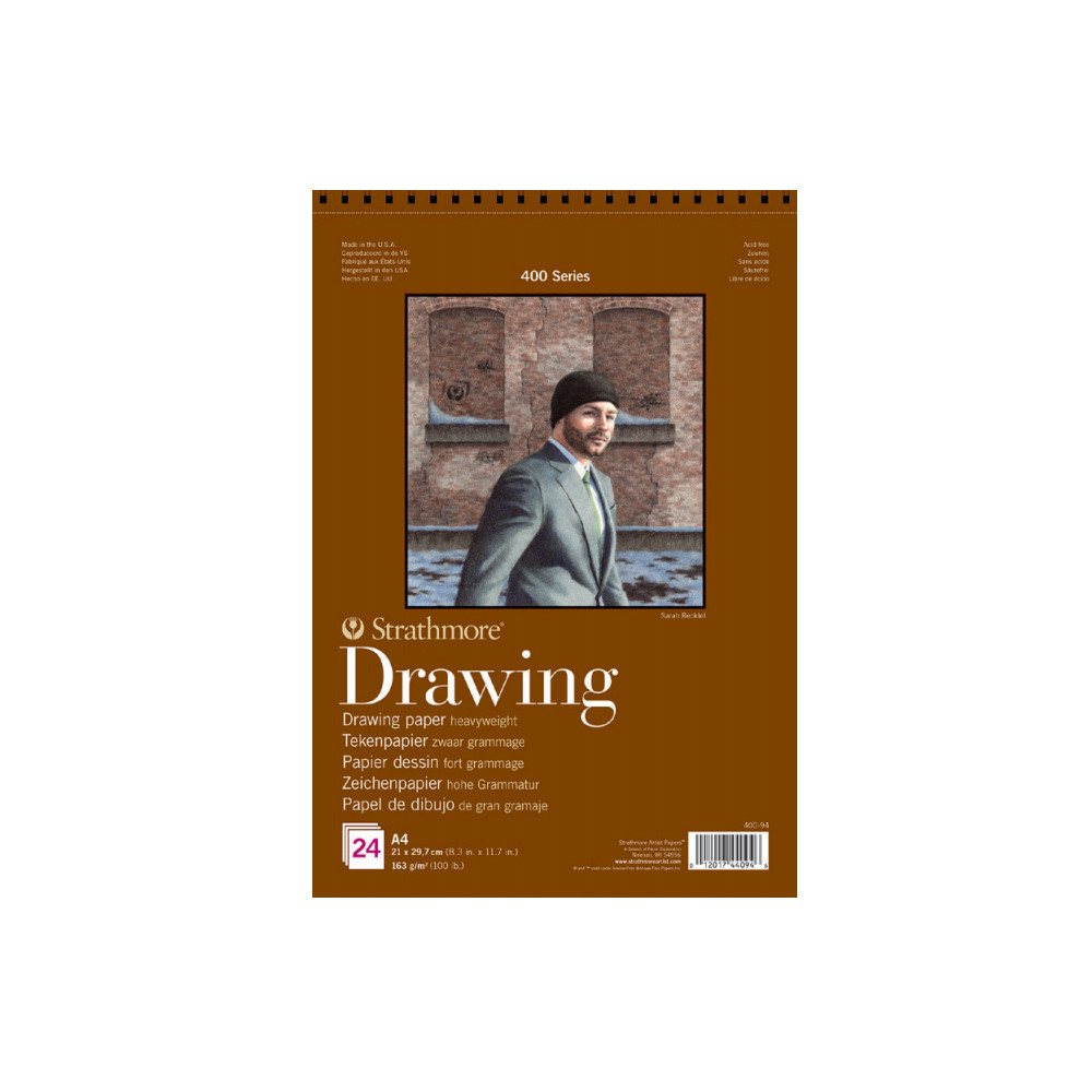 Drawing paper A4 - Strathmore - 163 g, 24 sheets