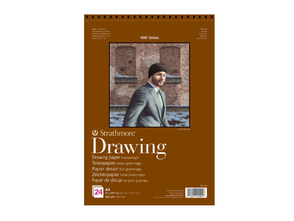 Drawing paper A4 - Strathmore - 163 g, 24 sheets