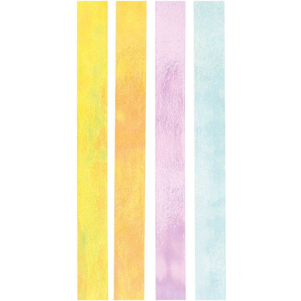 Zestaw taśm washi - Paper Poetry - Iridescent Pastel, 15 mm x 5 m, 4 szt.