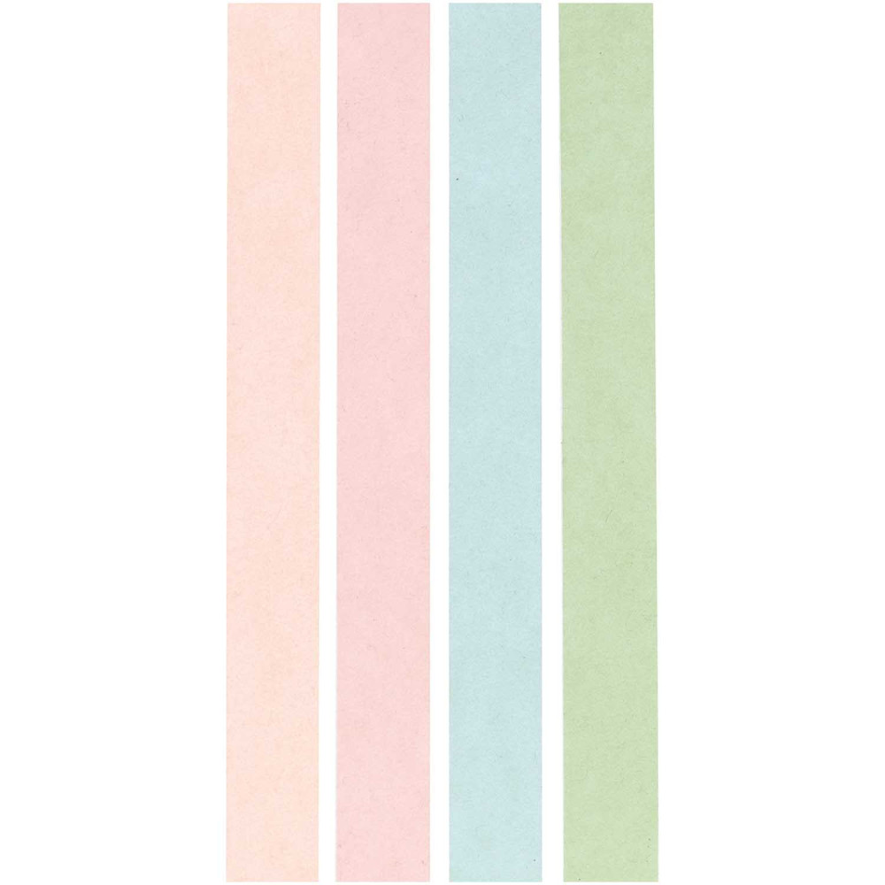 Set of washi tape - Paper Poetry - Glitter Pastel, 15 mm x 5 m, 4 pcs.
