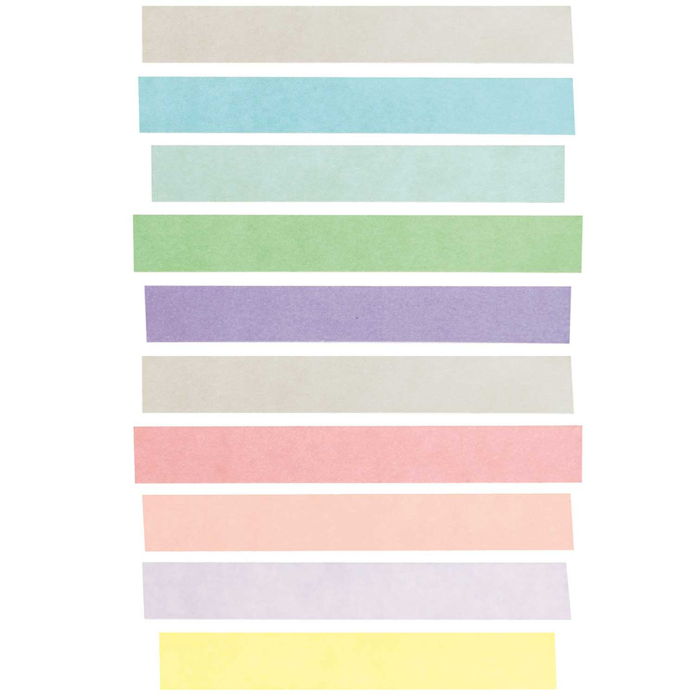 Zestaw taśm washi - Paper Poetry - Pastel, 15 mm x 5 m, 10 szt.