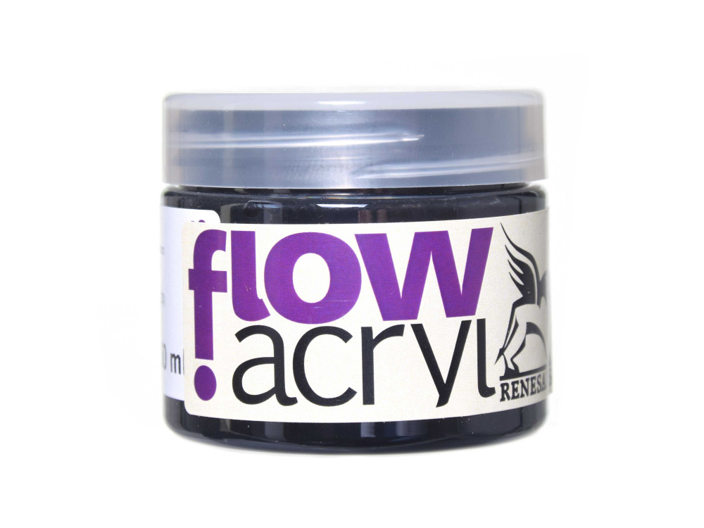 Farba akrylowa Flow Acryl - Renesans - 33, black, 50 ml