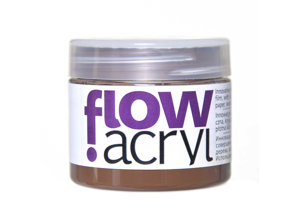 Acrylic paint Flow - Renesans - raw umber, 50 ml