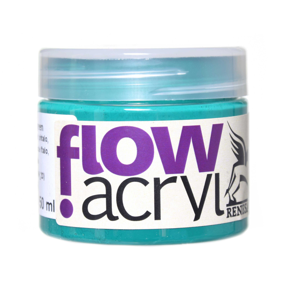 Farba akrylowa Flow Acryl - Renesans - 20, phtalo green, 50 ml