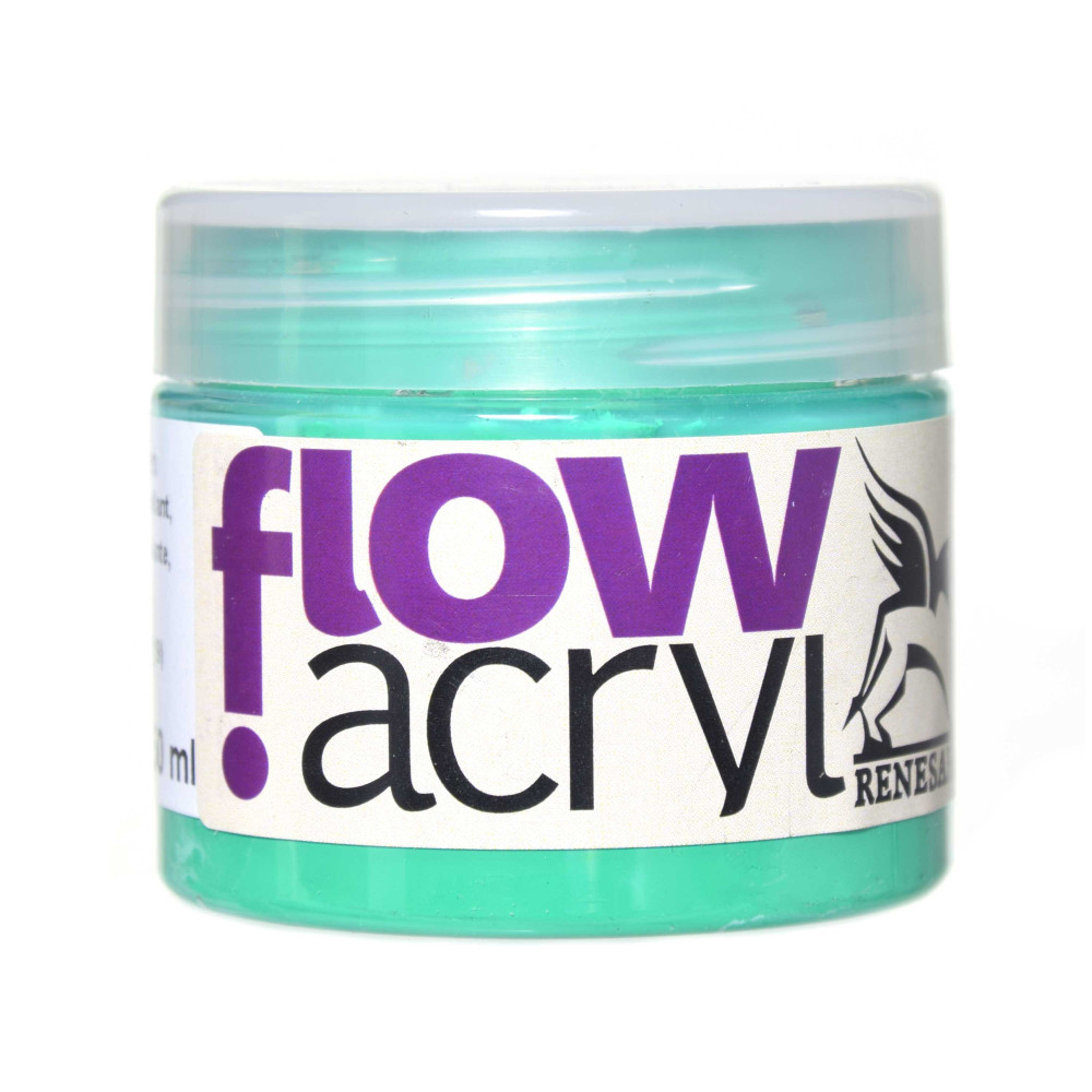 Farba akrylowa Flow Acryl - Renesans - 19, brilliant green, 50 ml