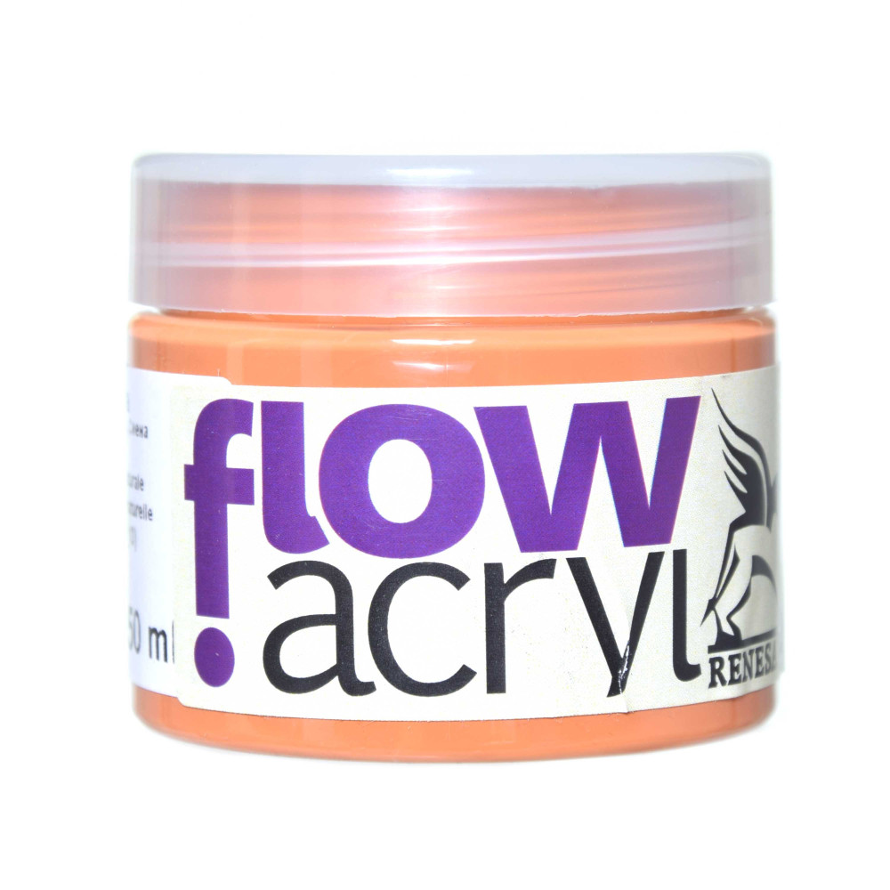 Farba akrylowa Flow Acryl - Renesans - 10 raw sienna, 50 ml