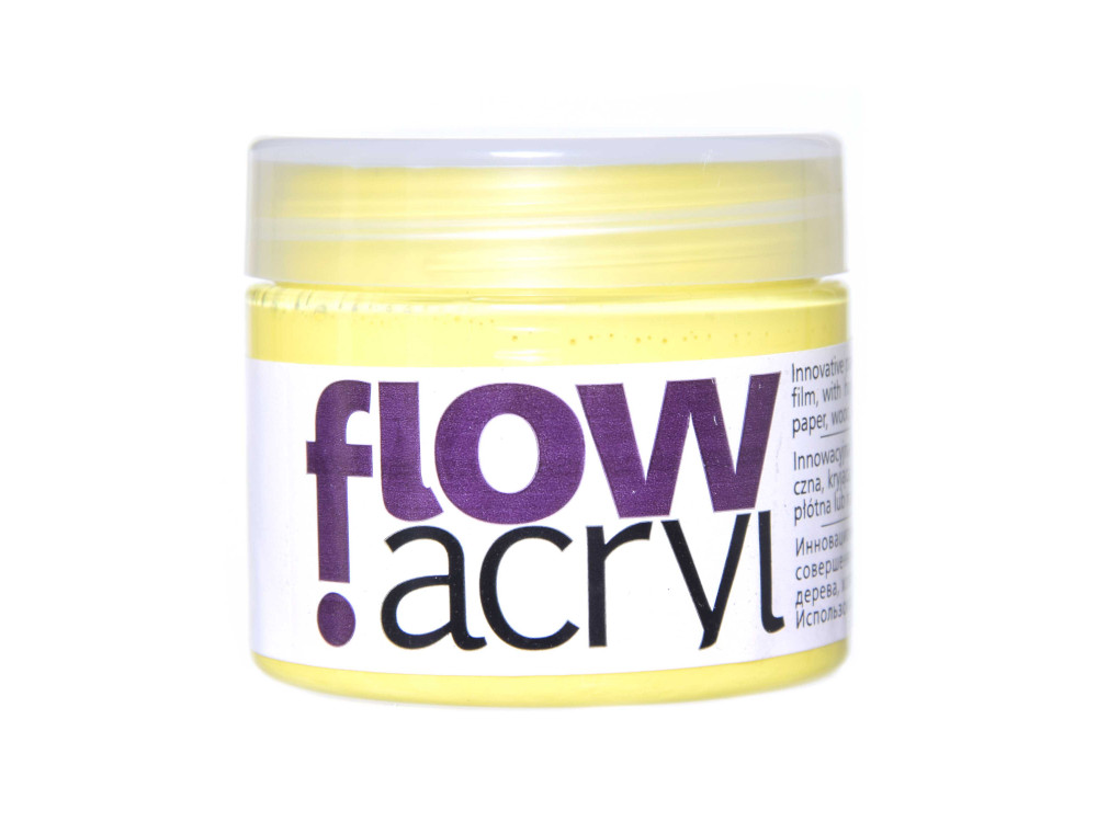 Acrylic paint Flow - Renesans - 04, yellow lemon, 50 ml