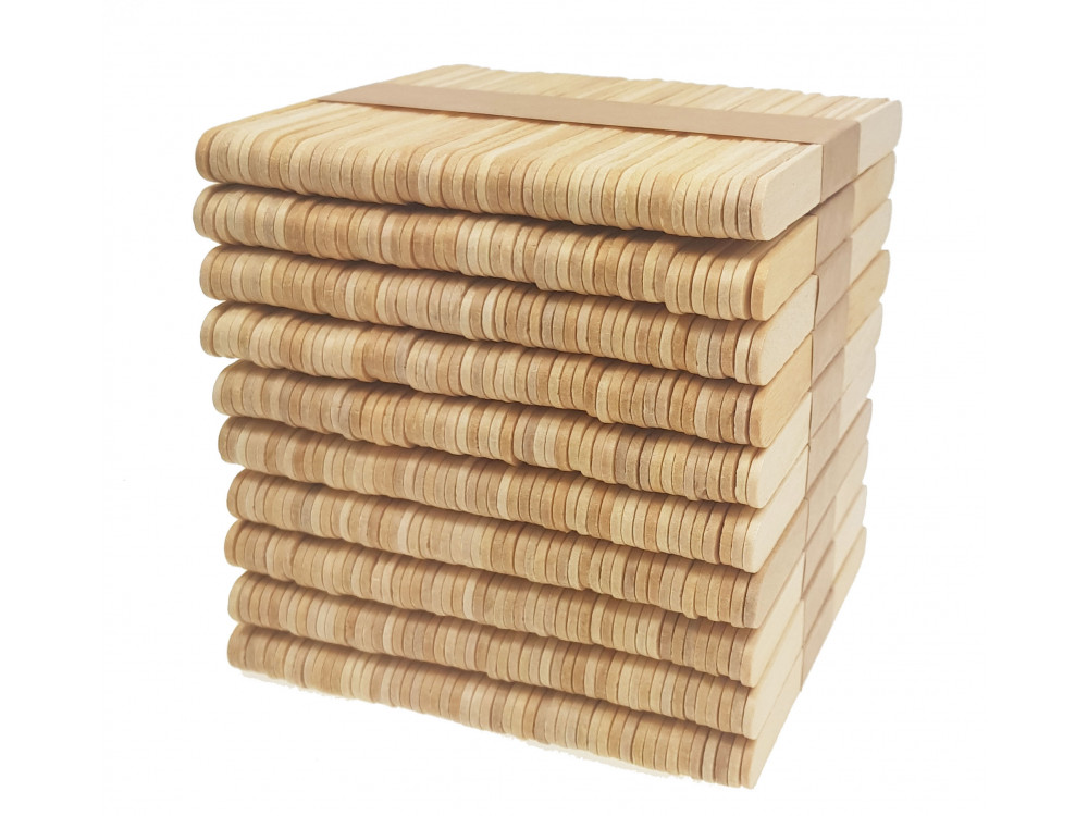 Patyczki drewniane do lodów, kreatywne - 93 mm, 500 szt.