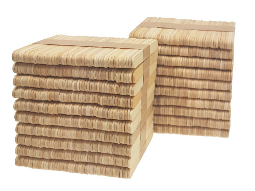 Patyczki drewniane do lodów, kreatywne - 113 mm, 1000 szt.