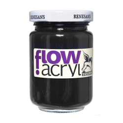 Acrylic paint Flow - Renesans - 33, black, 125 ml