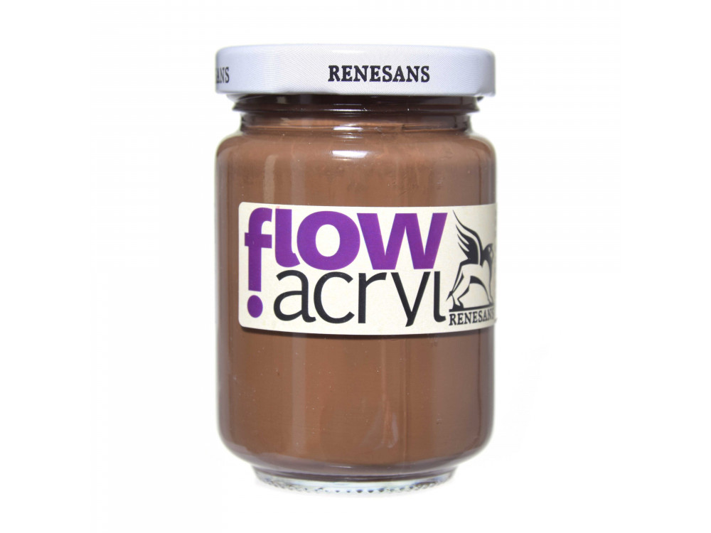 Acrylic paint Flow - Renesans - 32, raw umber, 125 ml