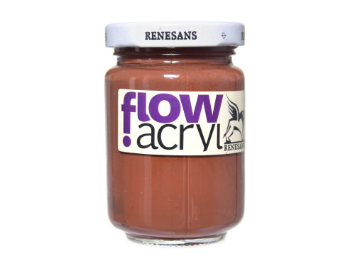 Acrylic paint Flow - Renesans - 31, burnt umber, 125 ml