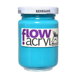 Acrylic paint Flow - Renesans - 28, turquoise, 125 ml