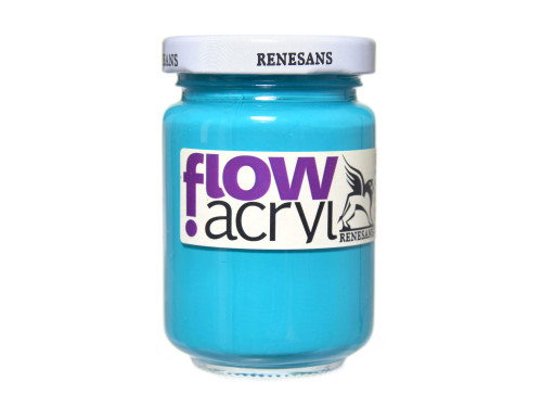 Farba akrylowa Flow Acryl - Renesans - 28, turquoise, 125 ml