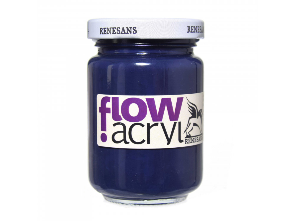 Acrylic paint Flow - Renesans - 26, navy blue, 125 ml