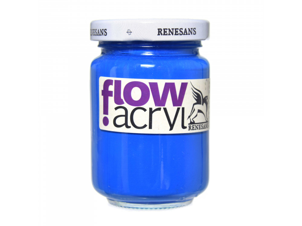 Acrylic paint Flow - Renesans - 24, phtalo blue, 125 ml
