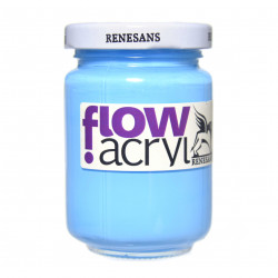 Acrylic paint Flow - Renesans - 23, sky blue, 125 ml