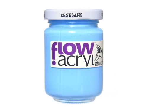 Acrylic paint Flow - Renesans - 23, sky blue, 125 ml