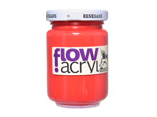 Acrylic paint Flow - Renesans - 15, vermillion, 125 ml