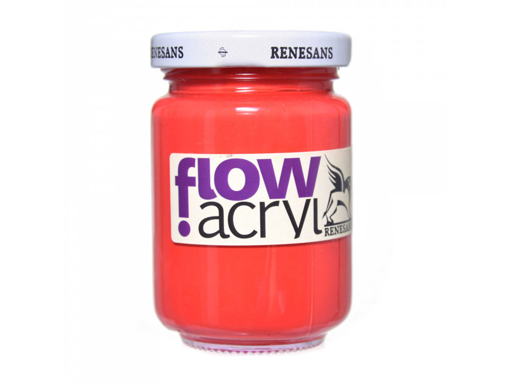 Acrylic paint Flow - Renesans - 15, vermillion, 125 ml