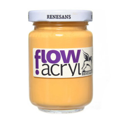 Acrylic paint Flow - Renesans - 09, yellow ochre, 125 ml