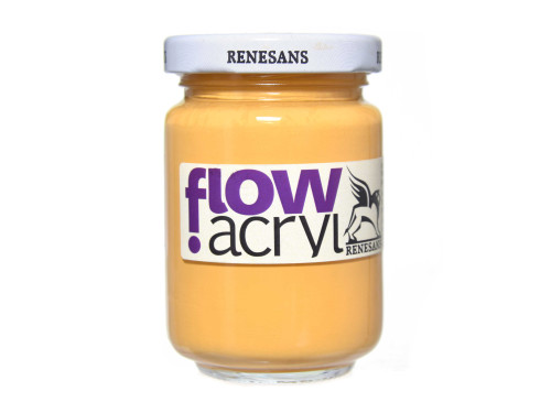 Acrylic paint Flow - Renesans - 09, yellow ochre, 125 ml