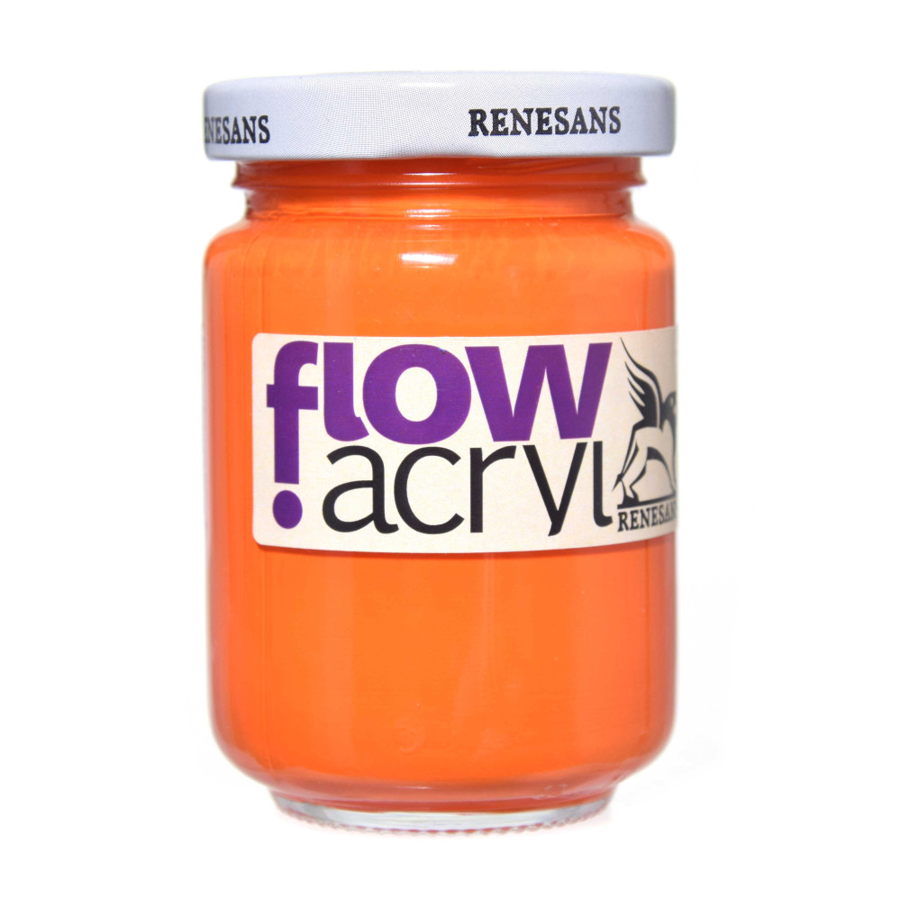 Acrylic paint Flow - Renesans - 07, orange yellow, 125 ml
