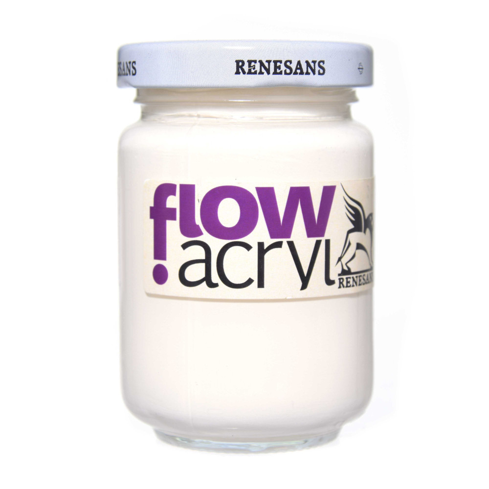 Acrylic paint Flow - Renesans - 02, ivory white, 125 ml