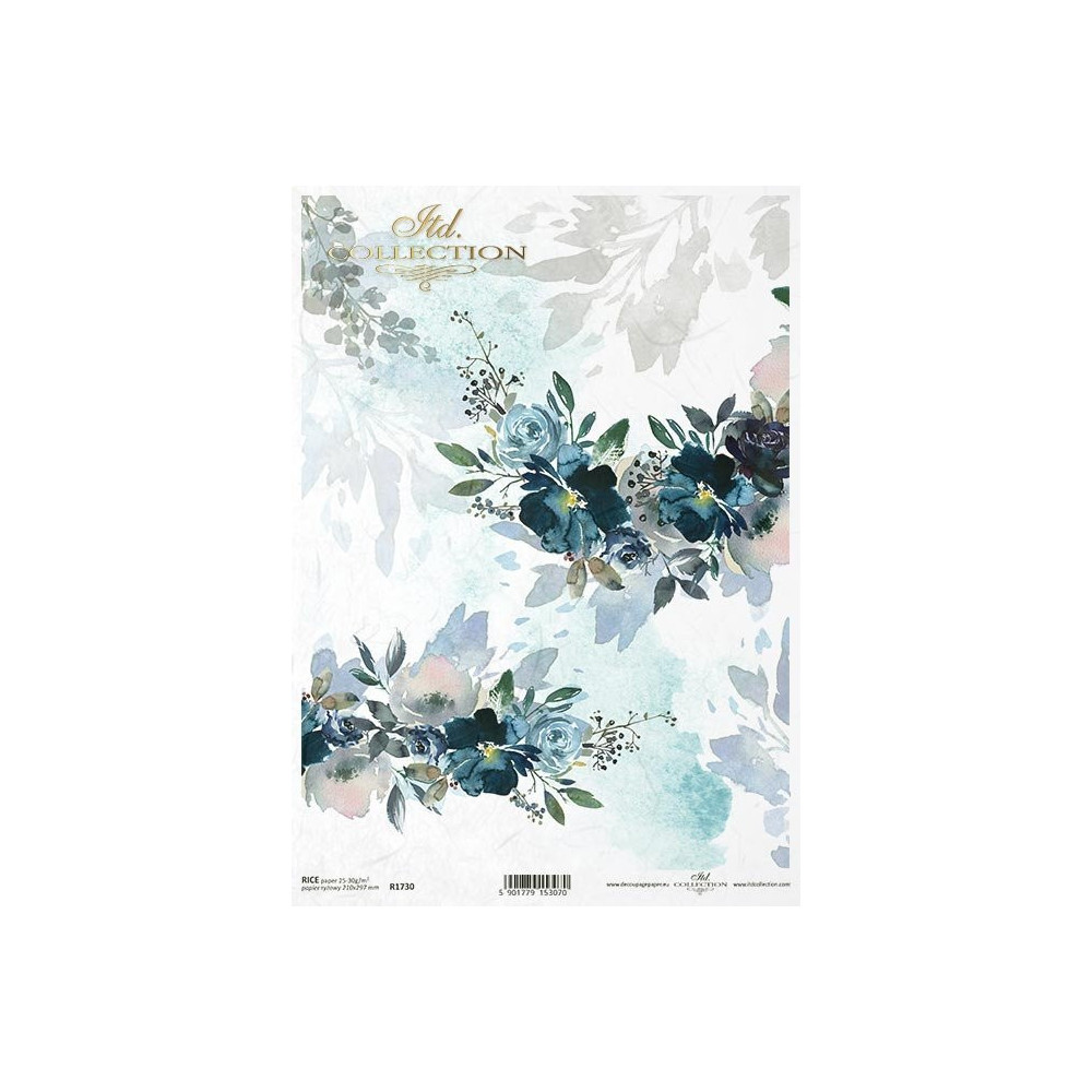 Decoupage paper A4 - ITD Collection - rice, R1730