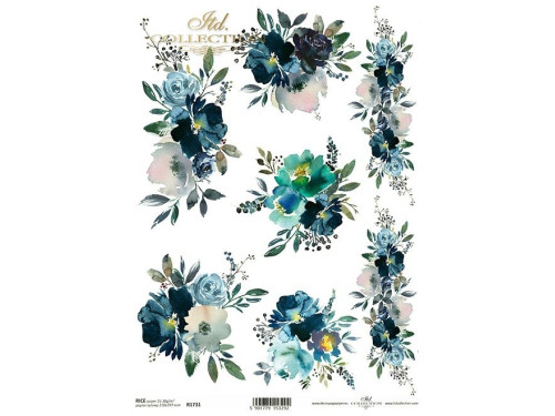 Decoupage paper A4 - ITD Collection - rice, R1731