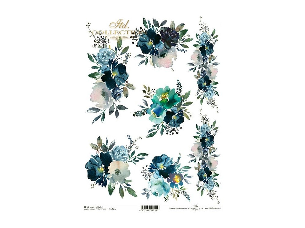 Decoupage paper A4 - ITD Collection - rice, R1731