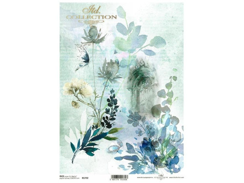 Decoupage paper A4 - ITD Collection - rice, R1732