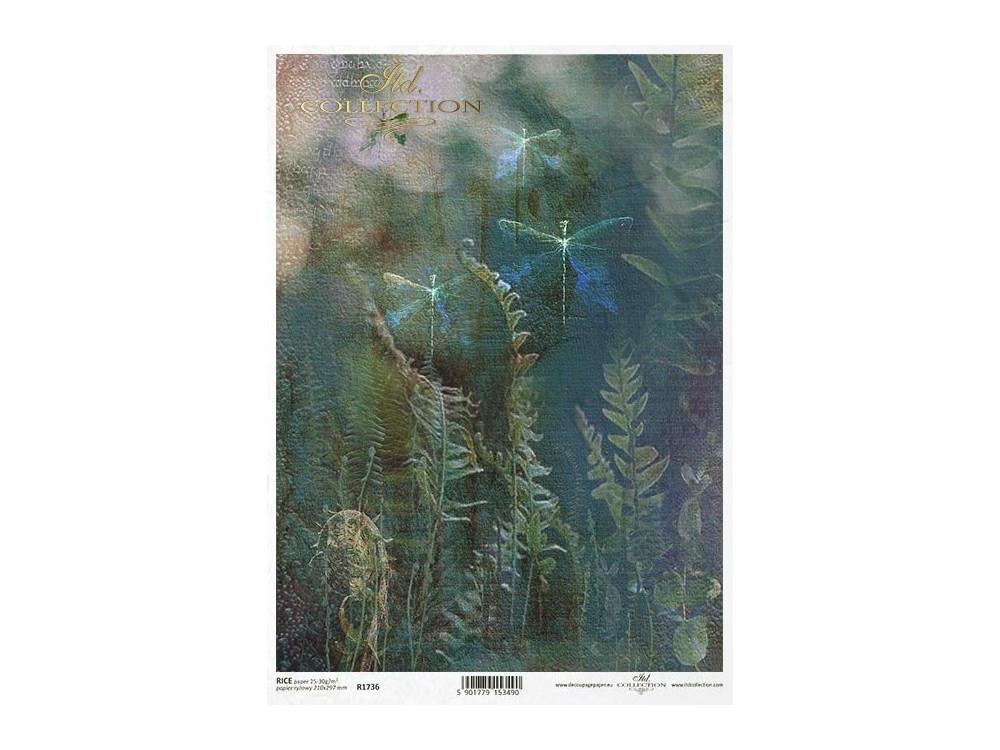 Decoupage paper A4 - ITD Collection - rice, R1736