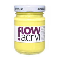 Acrylic paint Flow - Renesans - 04, yellow lemon, 125 ml