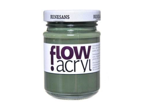 Acrylic paint Flow - Renesans - 18, verdaccio green, 125 ml