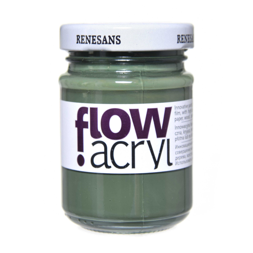 Acrylic paint Flow - Renesans - 18, verdaccio green, 125 ml