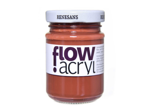 Acrylic paint Flow - Renesans - 12, burnt sienna, 125 ml