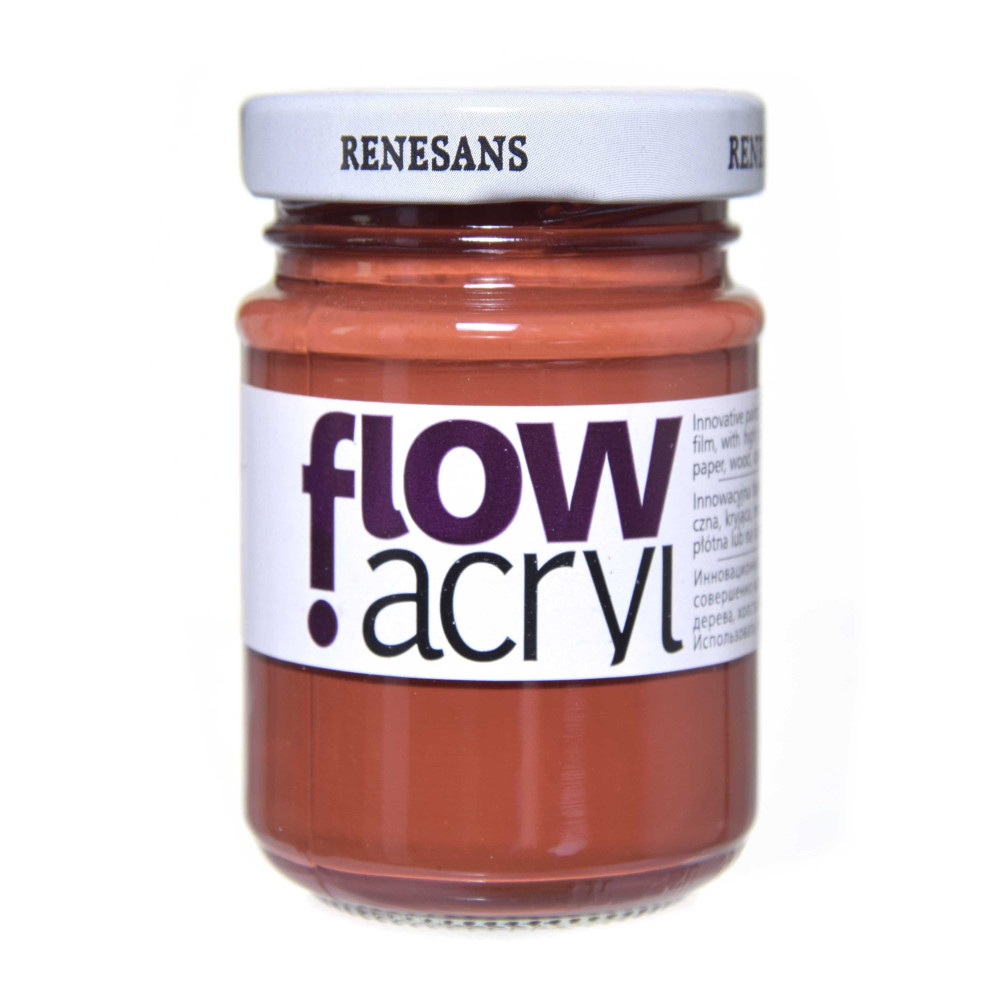 Farba akrylowa Flow Acryl - Renesans - 12, burnt sienna, 125 ml