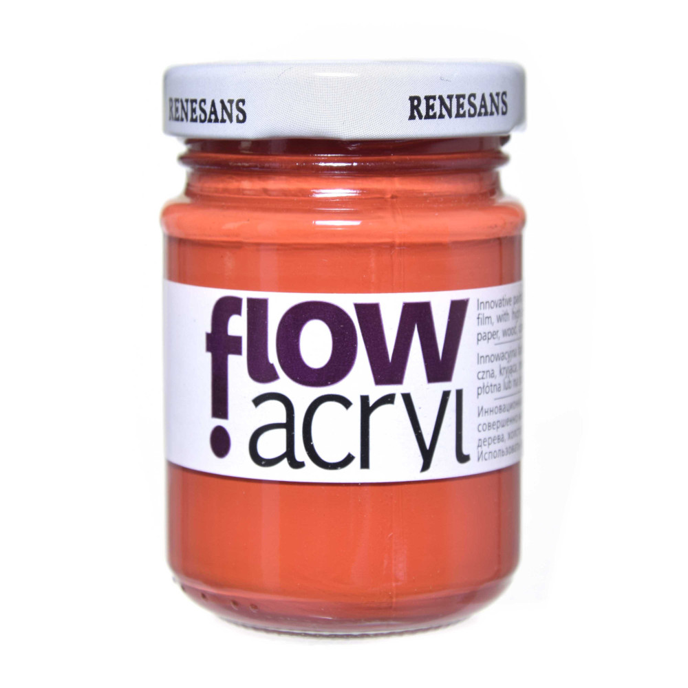 Acrylic paint Flow - Renesans - 11, red ochre, 125 ml