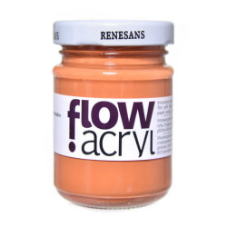 Acrylic paint Flow - Renesans - 10, raw sienna, 125 ml