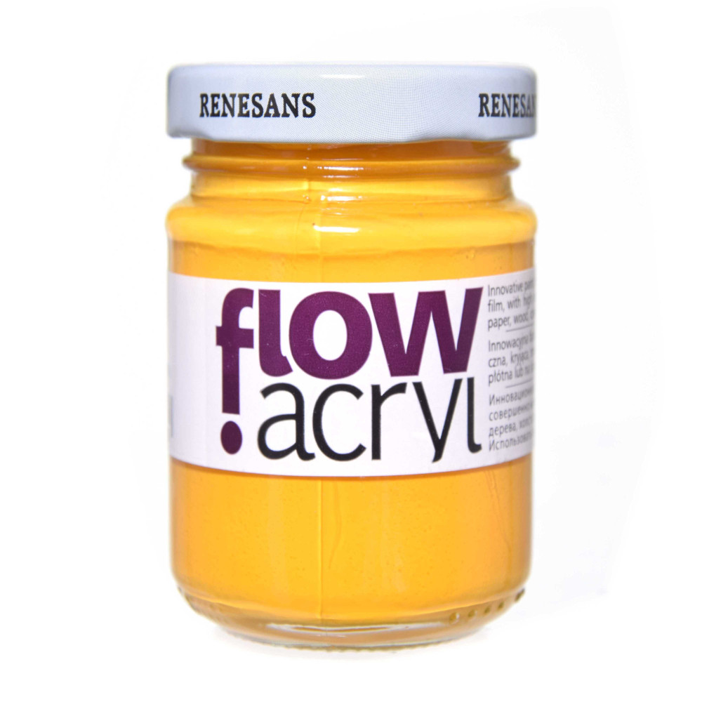 Farba akrylowa Flow Acryl - Renesans - 06, yellow deep, 125 ml
