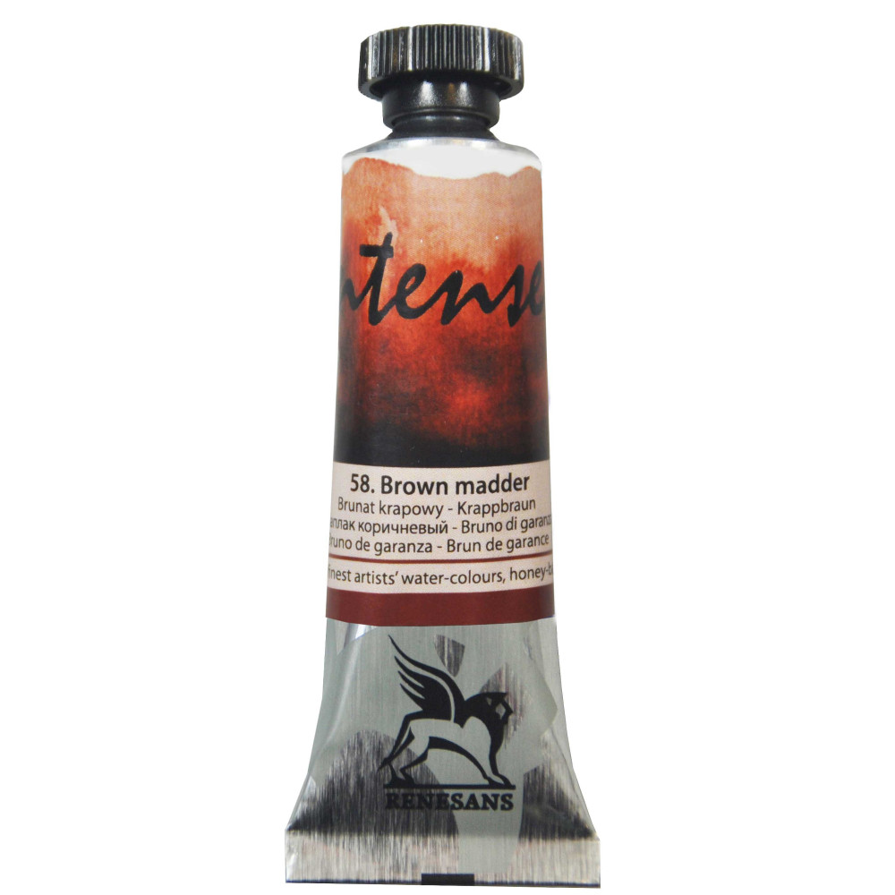Farba akwarelowa Intense Water - Renesans - 58, brown madder, 15 ml