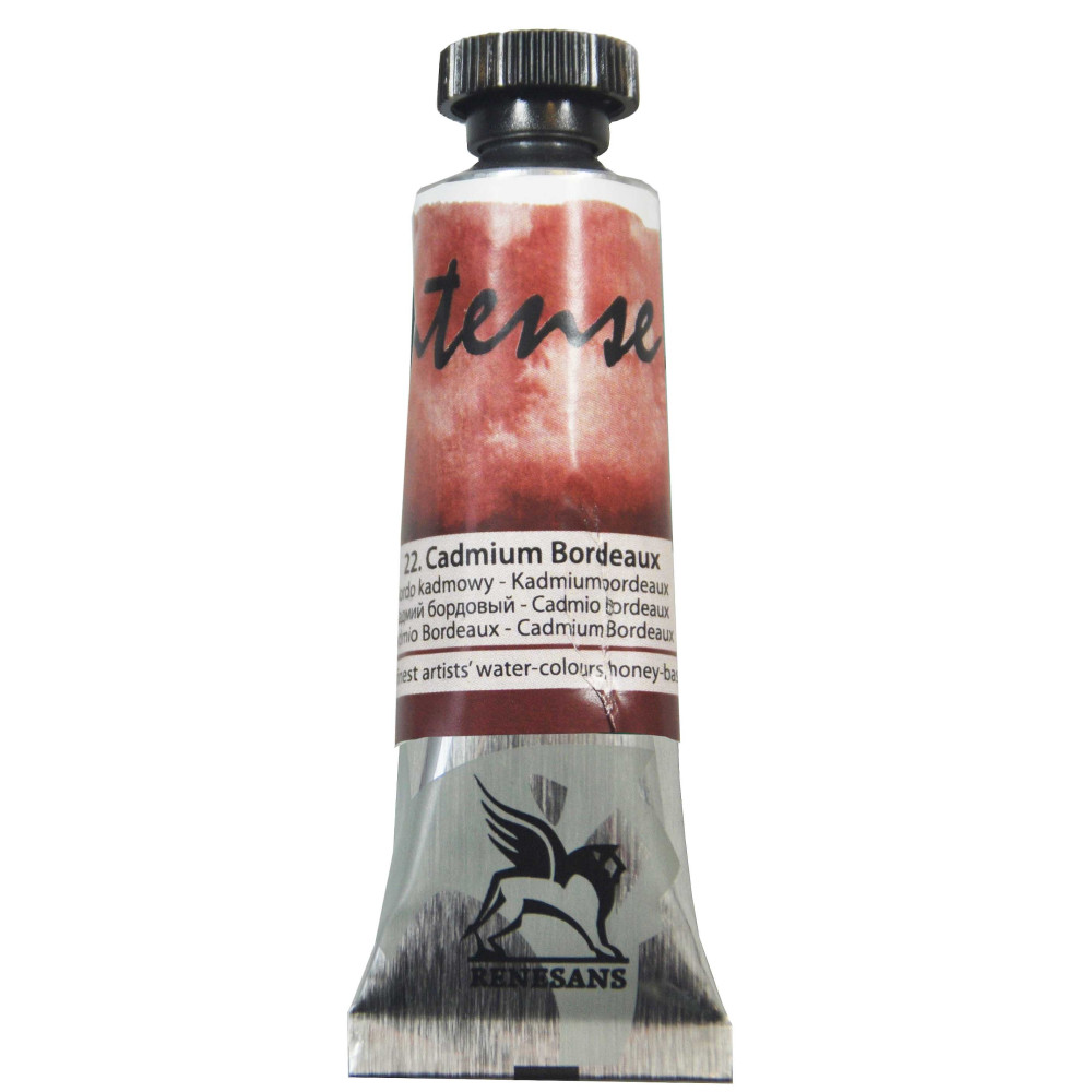 Farba akwarelowa Intense Water - Renesans - 22, cadmium bordeaux, 15 ml