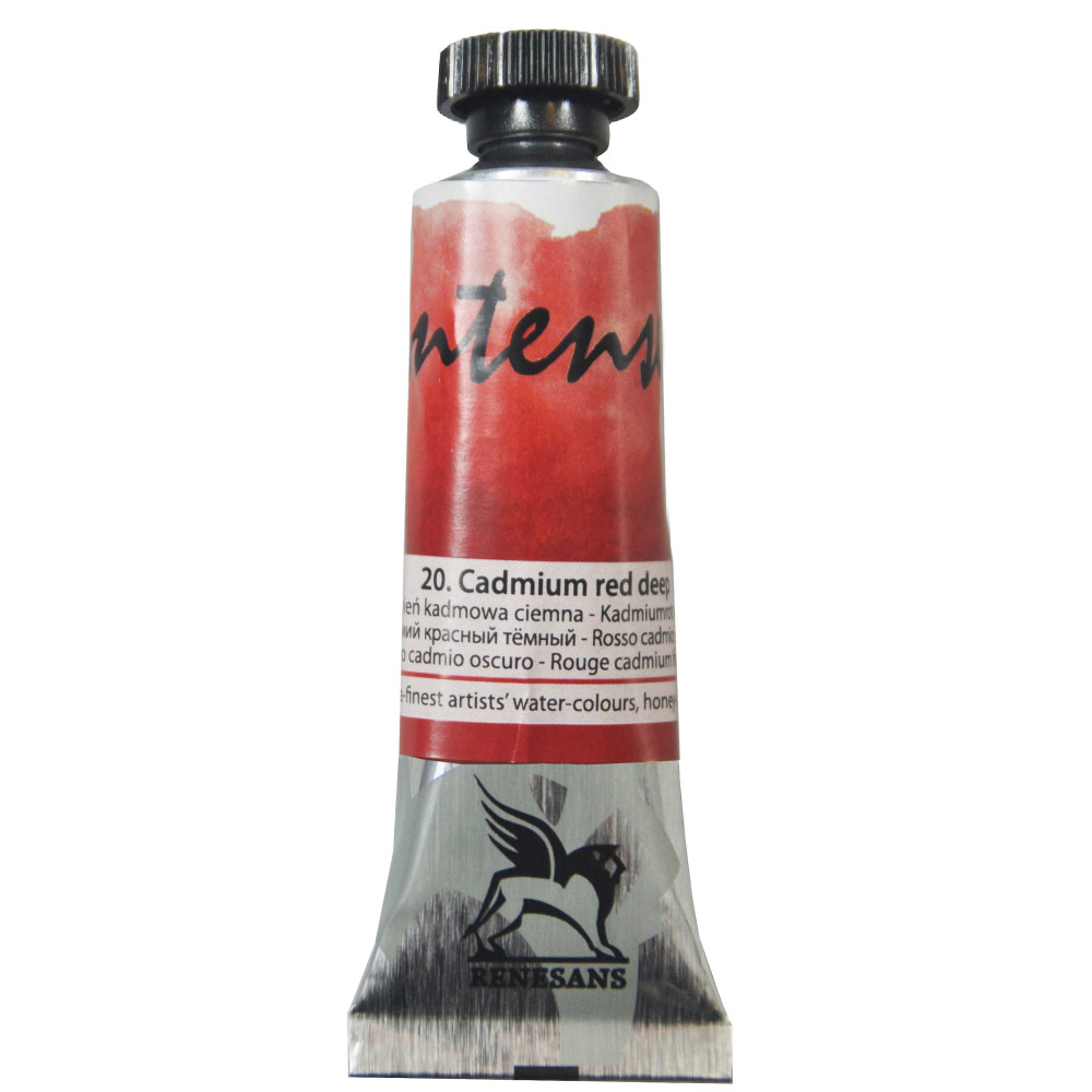 Farba akwarelowa Intense Water - Renesans - 20, cadmium deep red, 15 ml